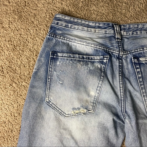 Denim House Ripped light-fading blue jeans - Picture 6 of 11